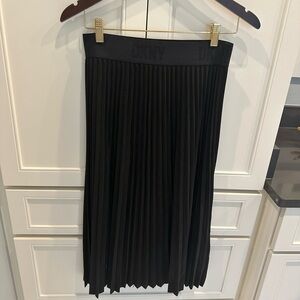 Black Accordion Pleated Skirt